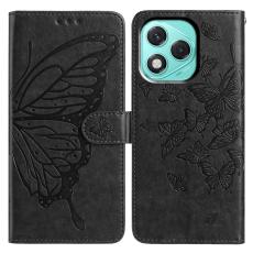  Honor 400 Lite Fodral Fj&auml;ril Tryck Svart