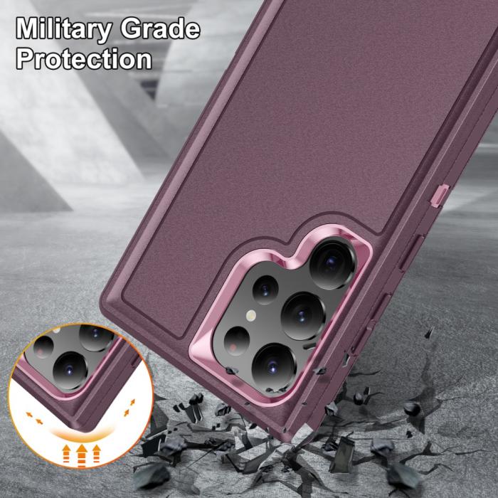 Bild 5,  Galaxy S24 Ultra Skal Xtreme Shockproof Hybrid Lila/Rosa
