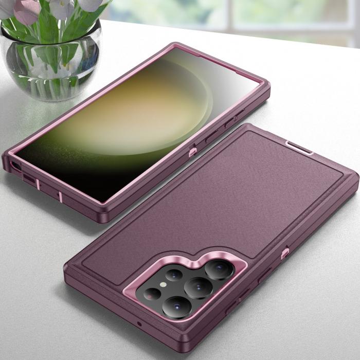 Bild 6,  Galaxy S24 Ultra Skal Xtreme Shockproof Hybrid Lila/Rosa