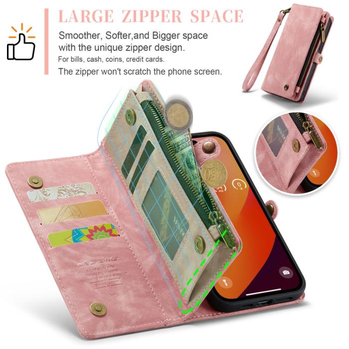 Bild 6, CASEME CASEME iPhone 16 Pro Max Fodral Multifunktionell Rosa