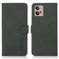 KHAZNEH KHAZNEH Motorola Moto G32 Fodral L&auml;der Gr&ouml;n