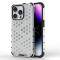  iPhone 15 Pro Skal Shockproof Honeycomb Vit