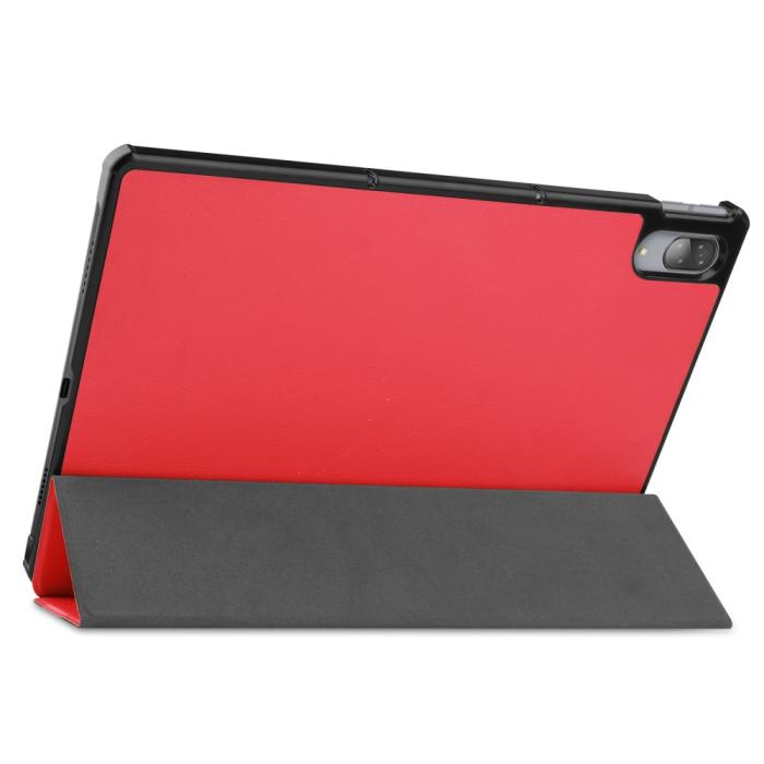 Bild 4,  Lenovo Tab P11 Pro - Tri-Fold Läder Fodral - Röd