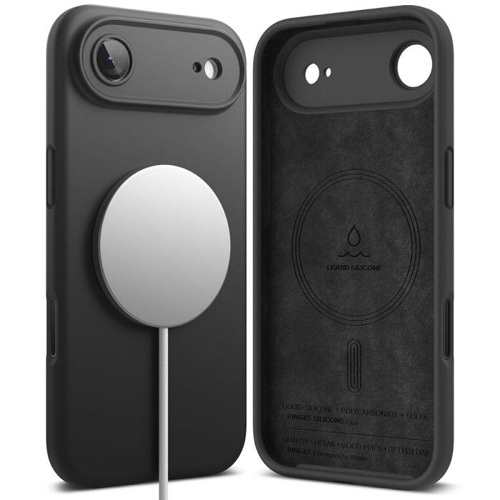 Bild 2, Ringke Ringke iPhone Air Skal MagSafe Silikon Svart