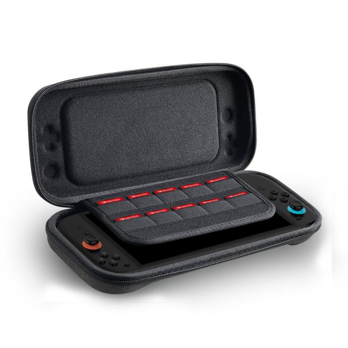 Bild 3, Tech-Protect Tech-Protect Nintendo Switch 2 Förvaringsväska Hardpouch Grå