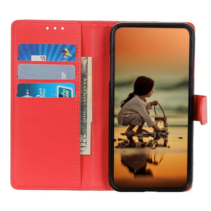 Bild 2,  Samsung Galaxy A27 5G Fodral PU Läder Röd