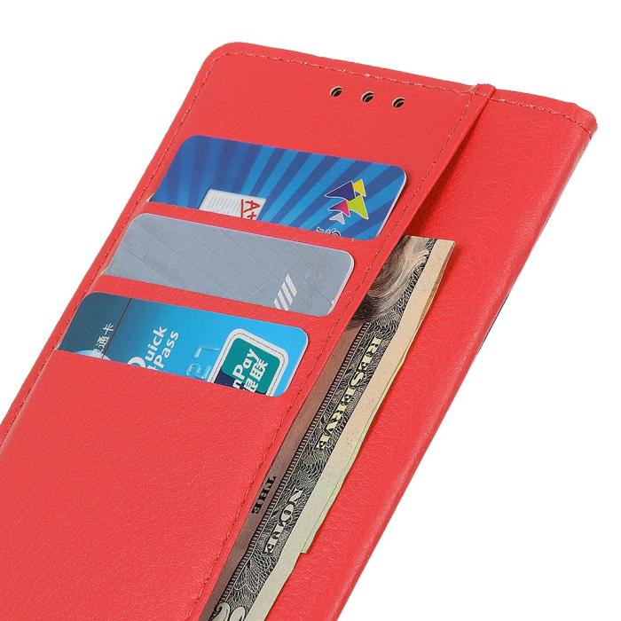 Bild 4,  Samsung Galaxy A27 5G Fodral PU Läder Röd