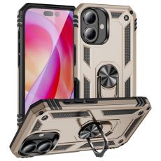  iPhone 16 Plus Skal Med Ring Hybrid Guld