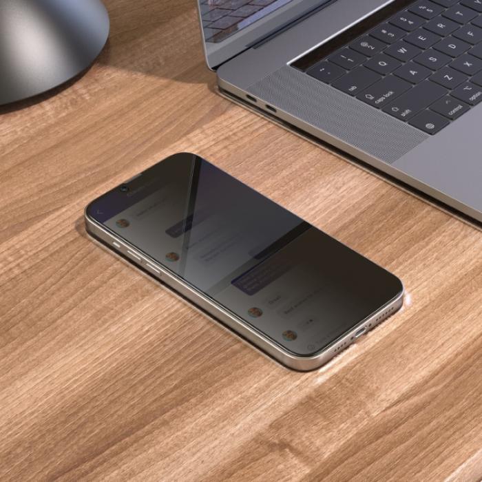 Bild 4, HOCO HOCO iPhone 14 Plus / 13 Pro Max Skärmskydd Nano 3D Privacy