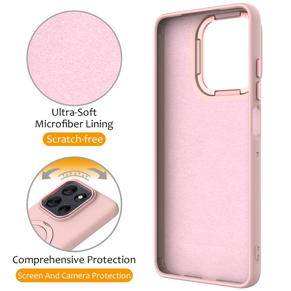  Motorola Edge 60 Pro Skal MagSafe Kickstand Hybrid Rosa