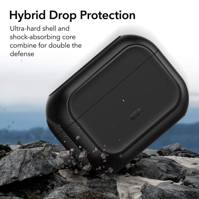 Bild 3, ESR ESR AirPods Pro 1/2 Fodral Orbit MagSafe HaloLock Svart