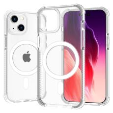  iPhone 15 Skal MagSafe Shockproof Hybrid Vit