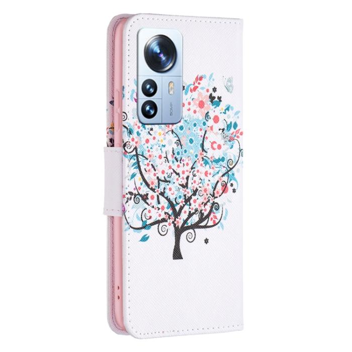 Bild 3,  Xiaomi 12 Pro Fodral Med Tryck Blommigt Träd