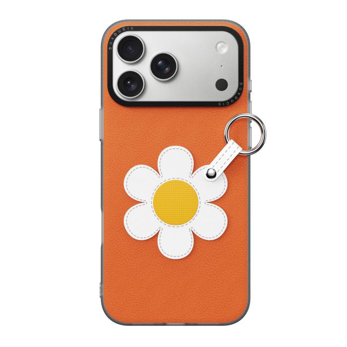 Bild 2, DUX DUCIS DUX DUCIS iPhone 18 Pro/17 Pro Skal PU-Läder Prästkrage Orange