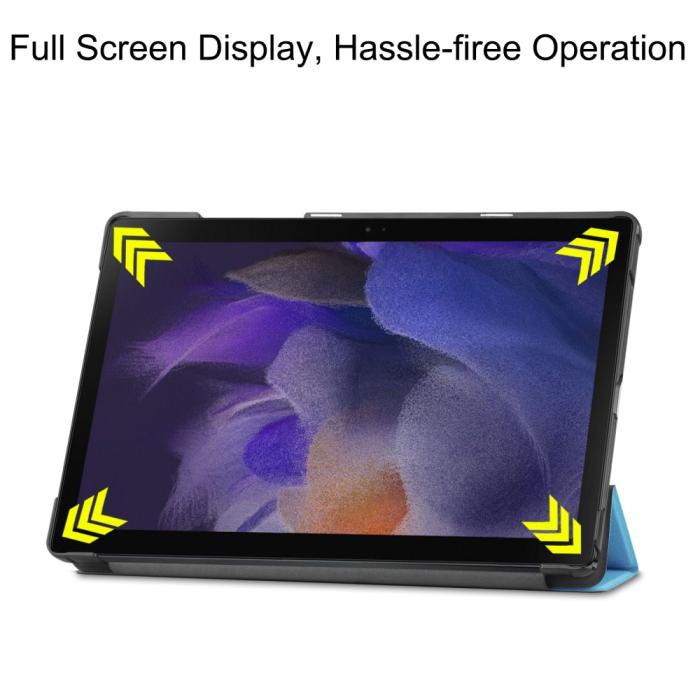 Bild 4,  Samsung Galaxy Tab A8 10.5 (2021) Fodral Tri-Fold Shockproof Blå