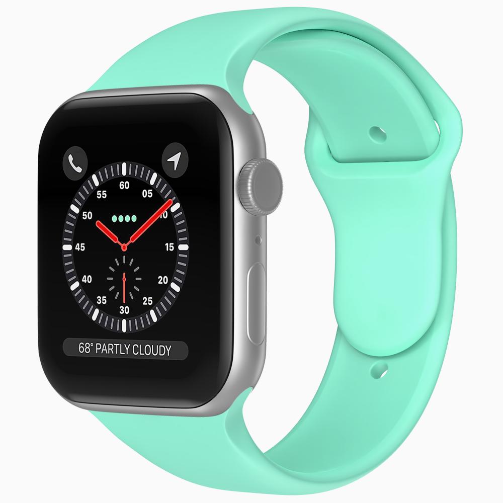 ColorPop Apple Watch 42/44/45/46/49 mm Silikon Armband (M/L) Mintgrön