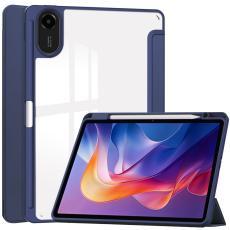  Xiaomi Redmi Pad 2 Fodral Tri-Fold Hybrid M&ouml;rk Bl&aring;