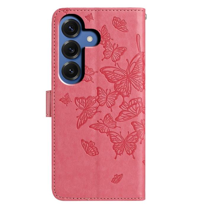 Bild 5,  Samsung Galaxy S26 Fodral Fjäril Tryck Rosa