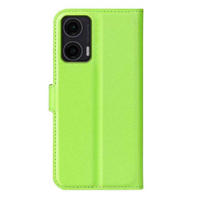 Bild 6,  Motorola Moto G35 5G Fodral Litchi Läder Grön