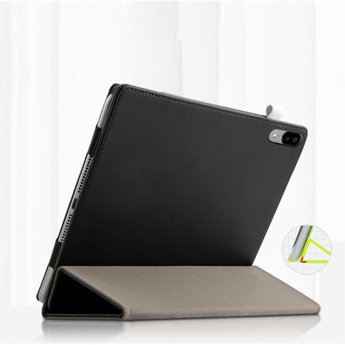 Bild 5,  Lenovo Tab P11 Pro - Tri-Fold Fodral Med Pennhållare - Svart