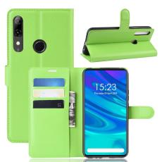  Huawei P Smart Z - Litchi Pl&aring;nboksfodral - Gr&ouml;n