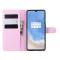  OnePlus 7T - Litchi Plånboksfodral - Ljus Rosa