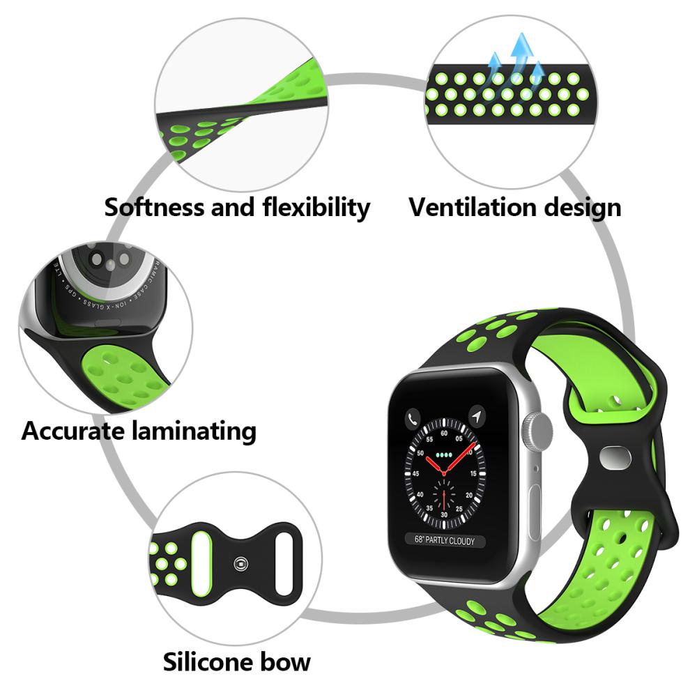 ColorPop Sportarmband Dual-Color Apple Watch 42/44/45/46/49 mm (S/M)