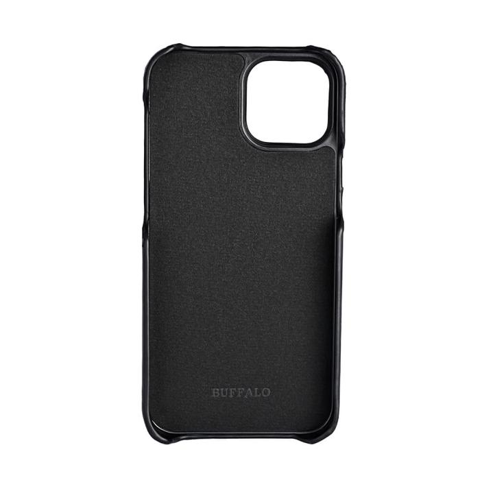 Bild 3, Buffalo Buffalo iPhone 13 Mini Mobilskal Kortfack Äkta Läder Svart