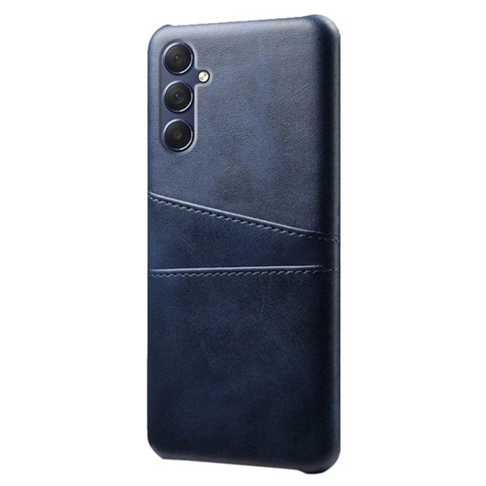 Bild 2,  Samsung Galaxy A15 5G Skal Läderbelagt Med Kortfack Blå