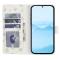  Samsung Galaxy A57 5G Fodral Rhombus Läder Blommor Vit