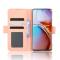  Motorola Edge 40 Pro 5G Fodral Med Avtagbart Kortfodral Rosa