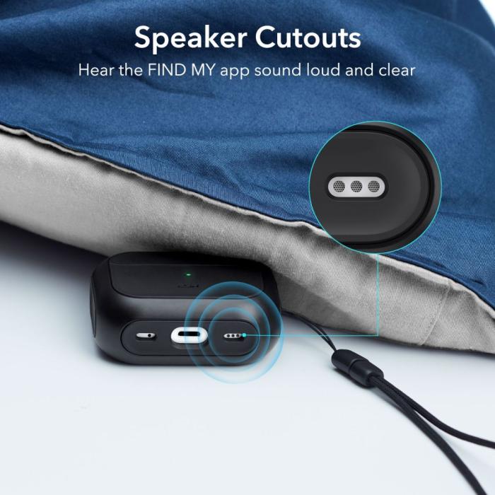 Bild 5, ESR ESR AirPods Pro 1/2 Fodral Orbit MagSafe HaloLock Svart