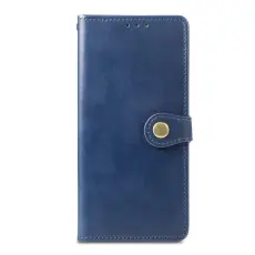  iPhone XS Max Fodral Solid L&auml;der Magnetisk M&auml;ssing Bl&aring;