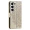  Samsung Galaxy S23 Fodral Mandala Läder Guld