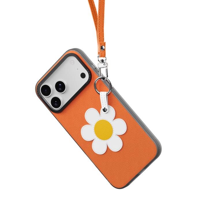 Bild 3, DUX DUCIS DUX DUCIS iPhone 18 Pro/17 Pro Skal PU-Läder Prästkrage Orange