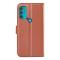  Motorola Moto G71 Fodral Litchi Textur Brun