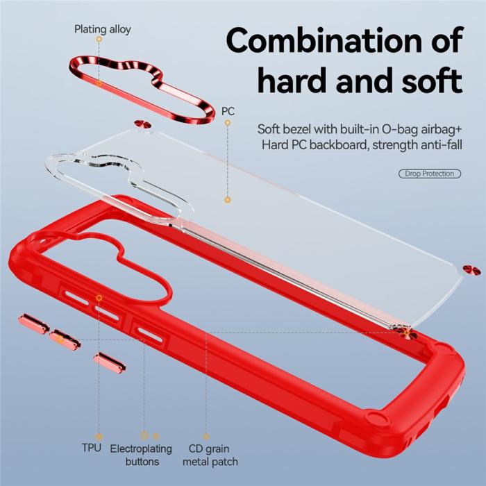 Bild 4,  Samsung Galaxy S26 Skal Shockproof Hybrid Röd