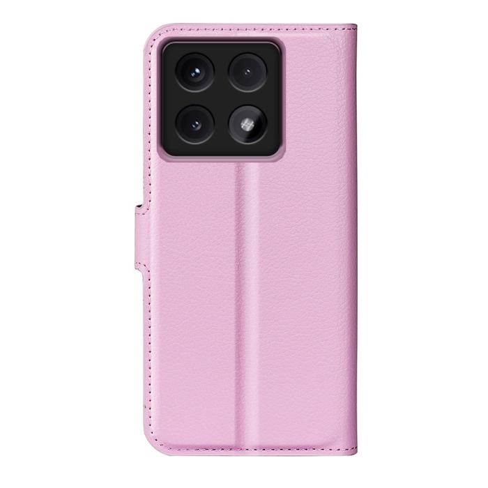 Bild 6,  Xiaomi 14T Fodral Litchi Läder Ljus Rosa