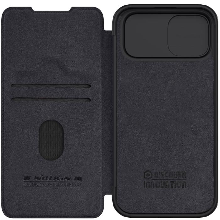 Bild 5, NILLKIN NILLKIN iPhone 15 Plus Fodral Qin CamShield Svart