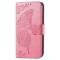  iPhone 16 Fodral Fjäril Tryck Rosa