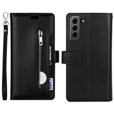 Samsung Galaxy S22 Plus Fodral Multifunktionell L&auml;der Svart
