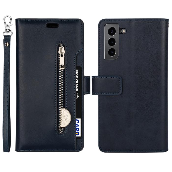 Bild 2,  Samsung Galaxy S22 Plus Fodral Multifunktionell Läder Svart