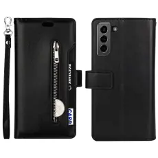  Samsung Galaxy S22 Plus Fodral Multifunktionell L&auml;der Svart