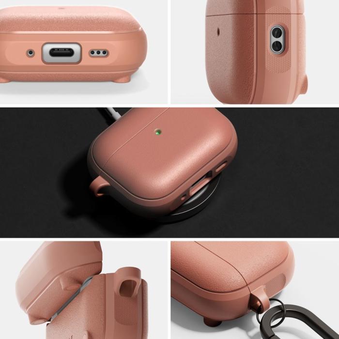 Bild 4, Ringke Ringke AirPods Pro 3 Skal MagSafe Onyx Constant Coral