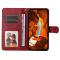  Xiaomi Redmi Note 14 4G Fodral Läder Folio Röd
