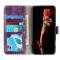  iPhone 15 Pro Fodral Retro Crazy Horse Lila