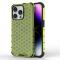 iPhone 15 Pro Skal Shockproof Honeycomb Grön