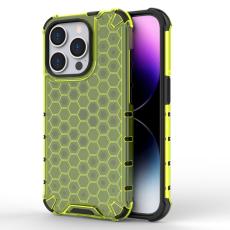  iPhone 15 Pro Skal Shockproof Honeycomb Gr&ouml;n