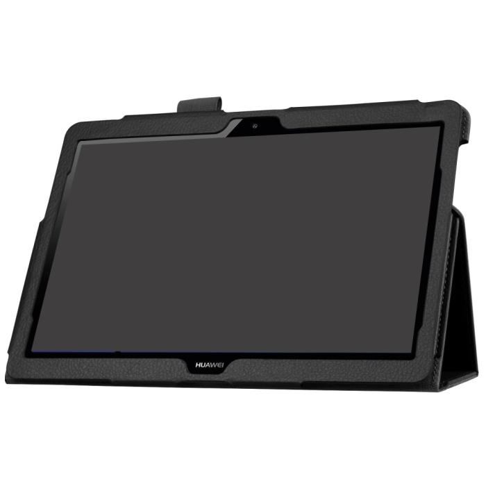 Bild 5,  Huawei MediaPad T3 10 - Litchi läderfodral - Svart