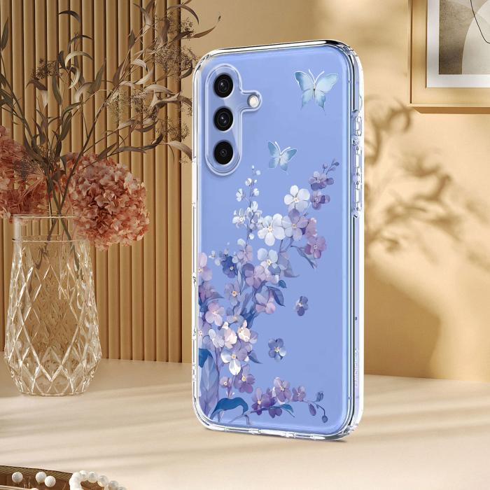 Bild 4,  Samsung Galaxy A27 5G TPU Blommor Violer